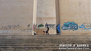 Gay Graffiti Twinks Fucking Under The Bridge - AsianTwinkVideo.Com